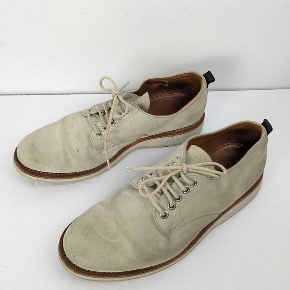 Heshung Mens Oxford cream sued shoes size 7 "Bryone" - Picture 3 of 6